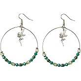 Green Fairy Earrings for Women, Costumes, Fantasy. Peter Pan Inspired Earrings for Women.