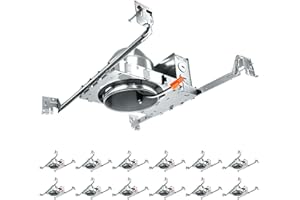 MW Lighting 12 Pack 4 inch Recessed Lighting Housing Can Light New Construction, Air Tight Ceiling Can with TP24 Connector 120-277V, IC Rated, UL, ETL Listed