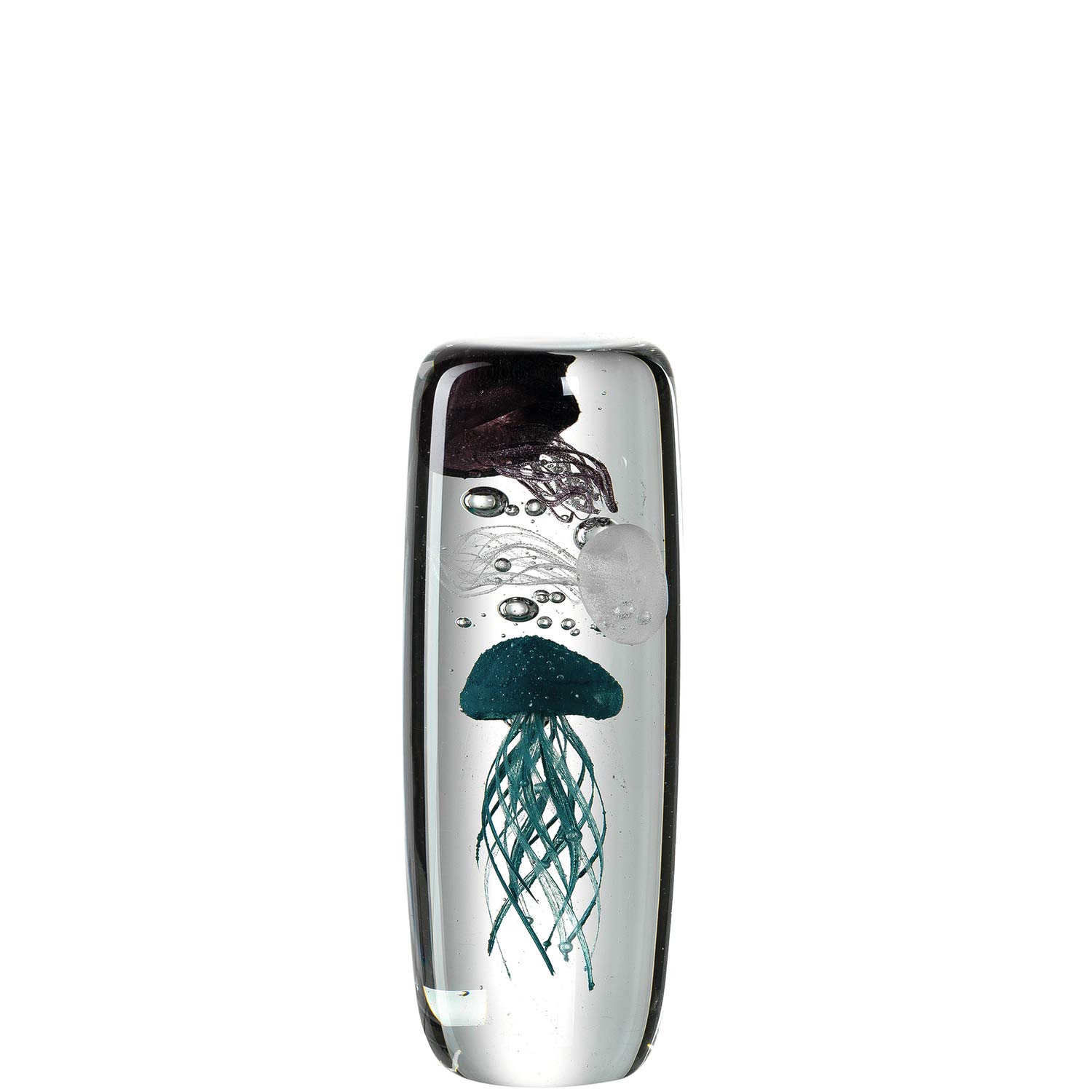 LEONARDO HOME 018685 Object Oceano 19 cm Blue Jellyfish, Glass