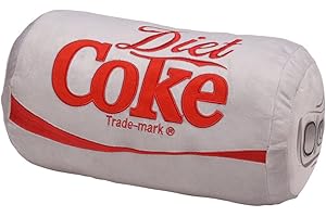 Mark Feldstein & Associates Coca Cola Diet Coke Can Classic Gray Embroidered Plush Throw Pillow, 13 in