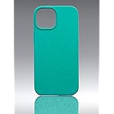 LOAM & LORE Biodegradable Phone Case for iPhone 15, Plastic Free Eco Friendly Phone Case, Plant Based Compostable iPhone 15, Premium Zero-Waste Phone Cover (Mint)