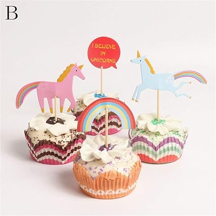 Cake Decorating Supplies 24pcs Unicorn Horse Rainbow Cupcake Per Cake Decorating Supplies 24pcs Unicorn Horse Rainbow Cupcake Per
