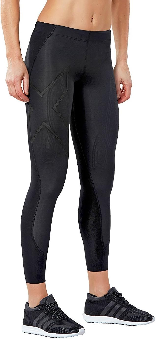 2XU Women's MCS Cross Training Compression Tights (Black/Nero, Small Tall)