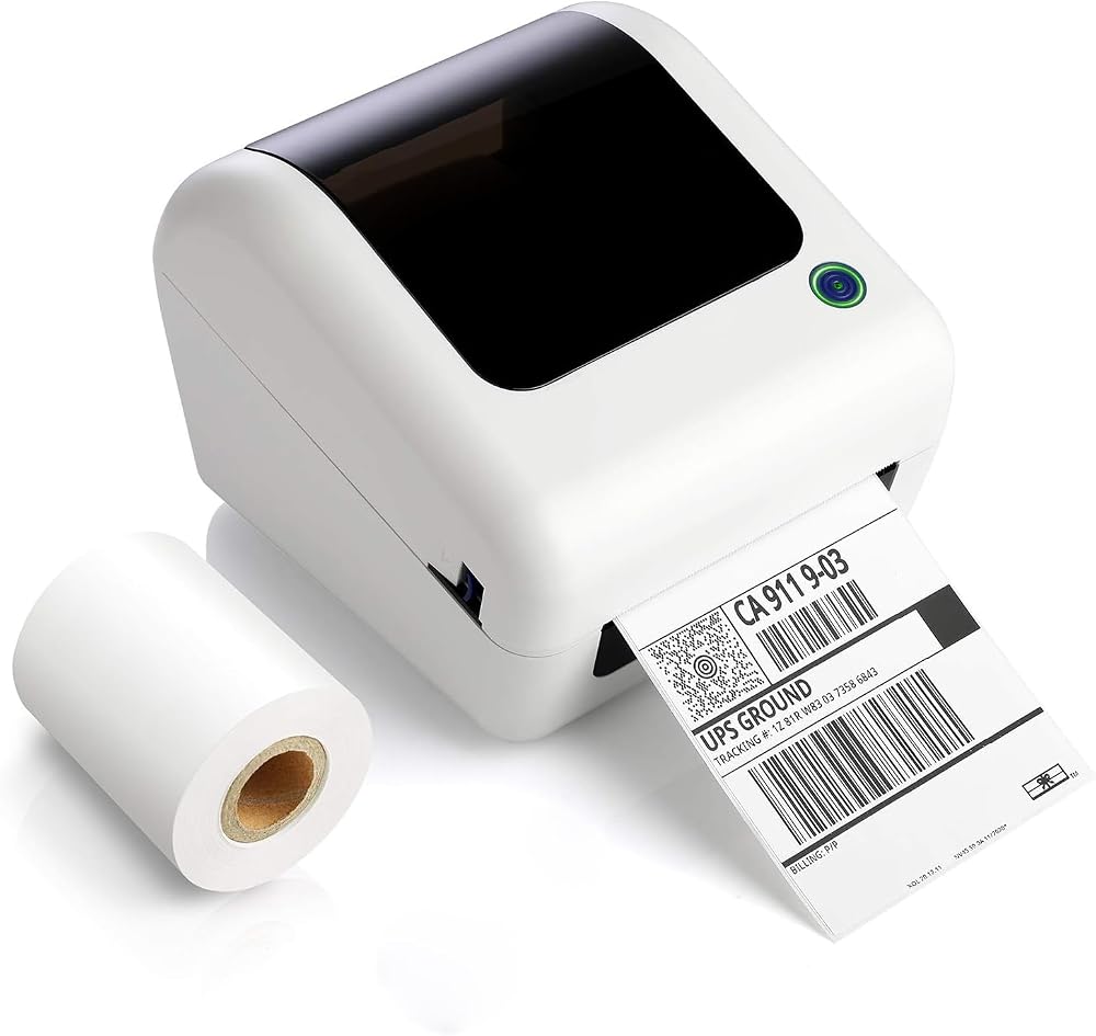 JADENS Bluetooth Thermal Label Printer 4x6 203 DPI for Shipping & Labels