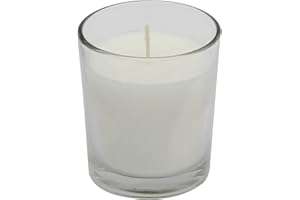 Stonebriar 12 Hour Long Burning Unscented Wax Filled Votive Holders, 12 Pack, White