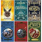 J.K. Rowling Collection 6 Books Set (Harry Potter and the Cursed Child Parts One and Two, Fantastic Beasts The Crimes of Grindelwald,The Original Screenplay,Quidditch Through the Ages and more)