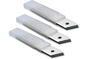 FEENIX PRO PRODUCTS FEENIX 22050 30-Pack 18MM Utility Knife Replacement Blades, Snap off Replacement Knife Blades for Retractable Box Cutters and Knives, Hobby, Craft Knife - Bulk pack of 30 Blades