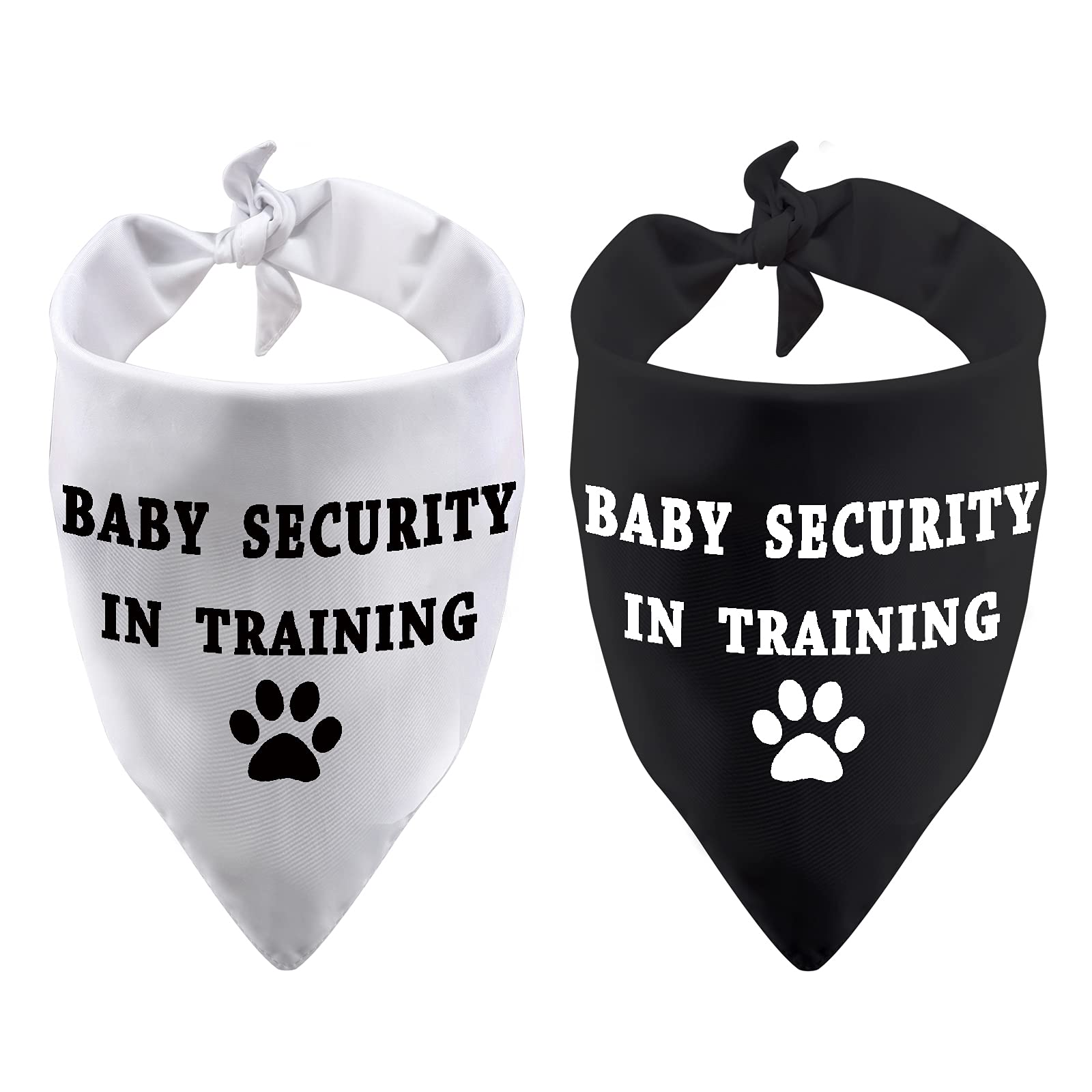 Funny Dog Bandana Baby Security in Training Triangle Printed Bibs Pet Scarf (Baby Security in Training)