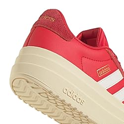adidas Women's VL Court Bold Sneaker, Pure Ruby/Off