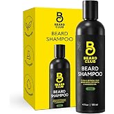The Beard Club Original Premium Beard Shampoo - Natural &amp; Nourishing Formula for Soft, Clean &amp; Healthy Facial Hair - Gentle on Skin - Sulfate &amp; Paraben Free - 4 fl oz