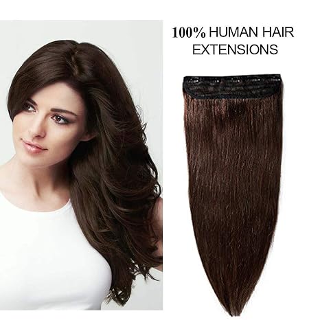 Ritzkart 16 1pc 5 Clip On 100 Remy Human Hair Instant Volume