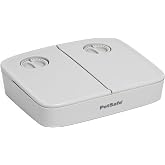PetSafe Analog 2 Meal Pet Feeder, Dog &amp; Cat, 3 Cup/16 oz, Tamper-Resistant | Slow Feed Portion Control, Dial Timers Schedule 2 Automatic Meals in 30-Min Steps, Each Compartment Holds up to 1.5 Cups