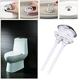 KtbeYTi 2 Pcs Standard 38 mm Toilet Button Dual Push Button Silver view 6