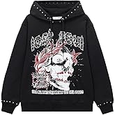 SHION7 Mens Oversized Hoodies, Cotton Casual Hoodie For Men, Graphic Printed Sweatshirt, Long Sleeve Kangaroo Pocket Pullover