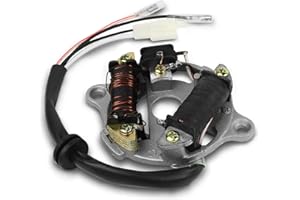 ATV-PARTS FLYPIG Magneto Ignition Stator Assembly for Yamaha PY50 PW50 Y-Zinger Peewee50 QT50 Motorbike 1981-2014