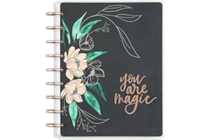 THE HAPPY PLANNER Happy Planner Disc-Bound 12-Month Planner, January 2024–December 2024 Daily, Weekly, Monthly Planner, Classic Size, Checklist Layout, Peggy Dean Theme, 7 Inches by 9 3/4 Inches