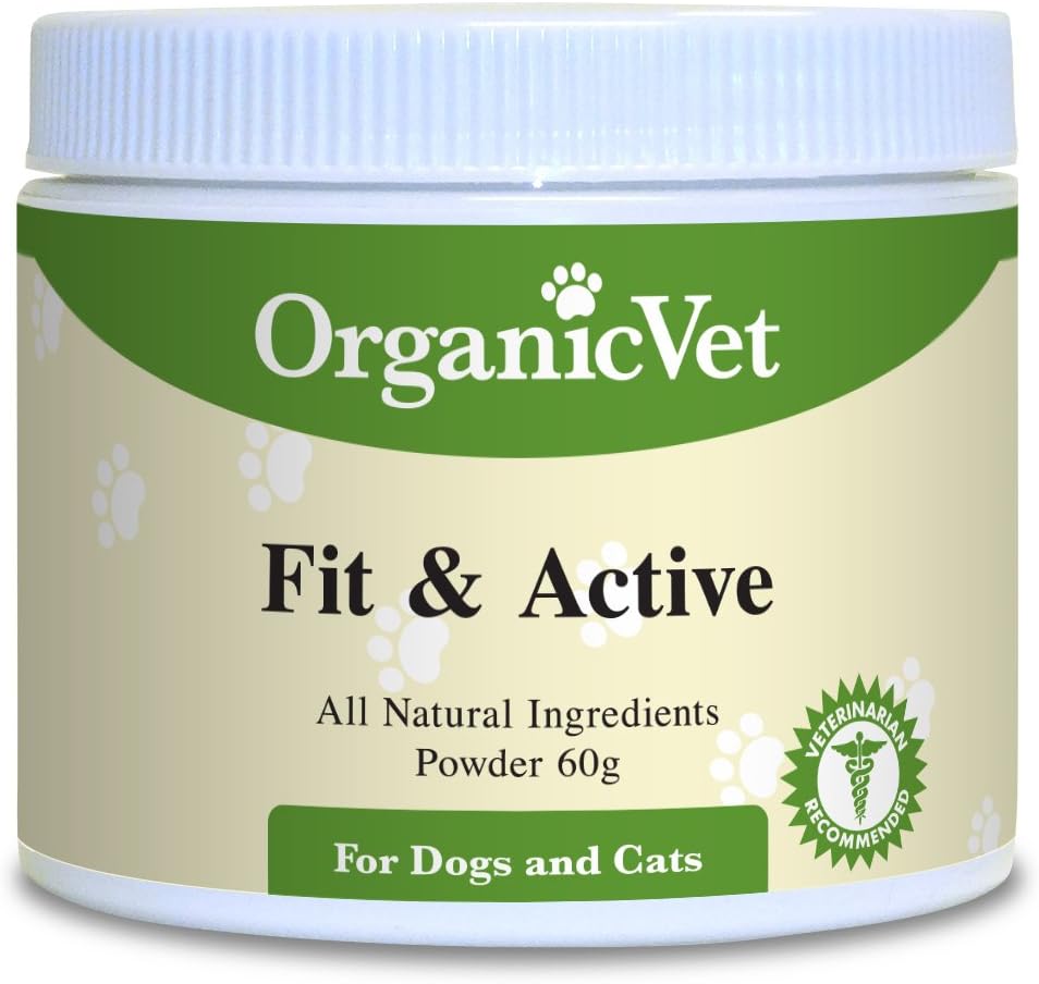 Organicvet 7 Fit And Active Powder Pet Food Topper, 60Gm
