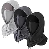 3 Pack Balaclava Sun UV Protection Hood Breathable Full Head Mask Face Cover for Men Women Motorcycle Cycling Fishing