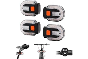 TEGUANGMEI Bike Tail Light with Turn Signal, Split Bicycle Rear Lights, USB Rechargeable Turn Signal Bike Taillights for Cycling, Cyclist Safety Warning Bike Light 5 Mode (Only One Remote Control)
