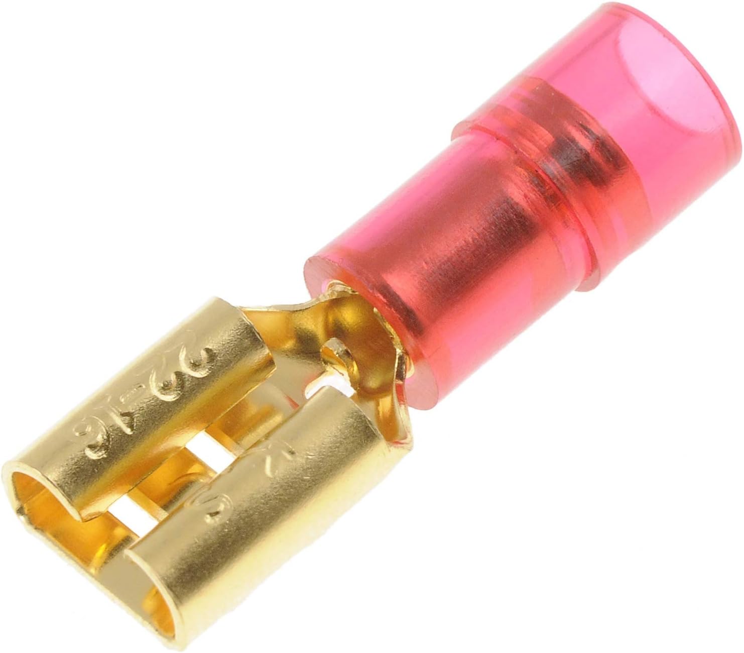 Dorman 84537 Red .25" Female 2218 Gauge Gold Plated Quick Disconnect