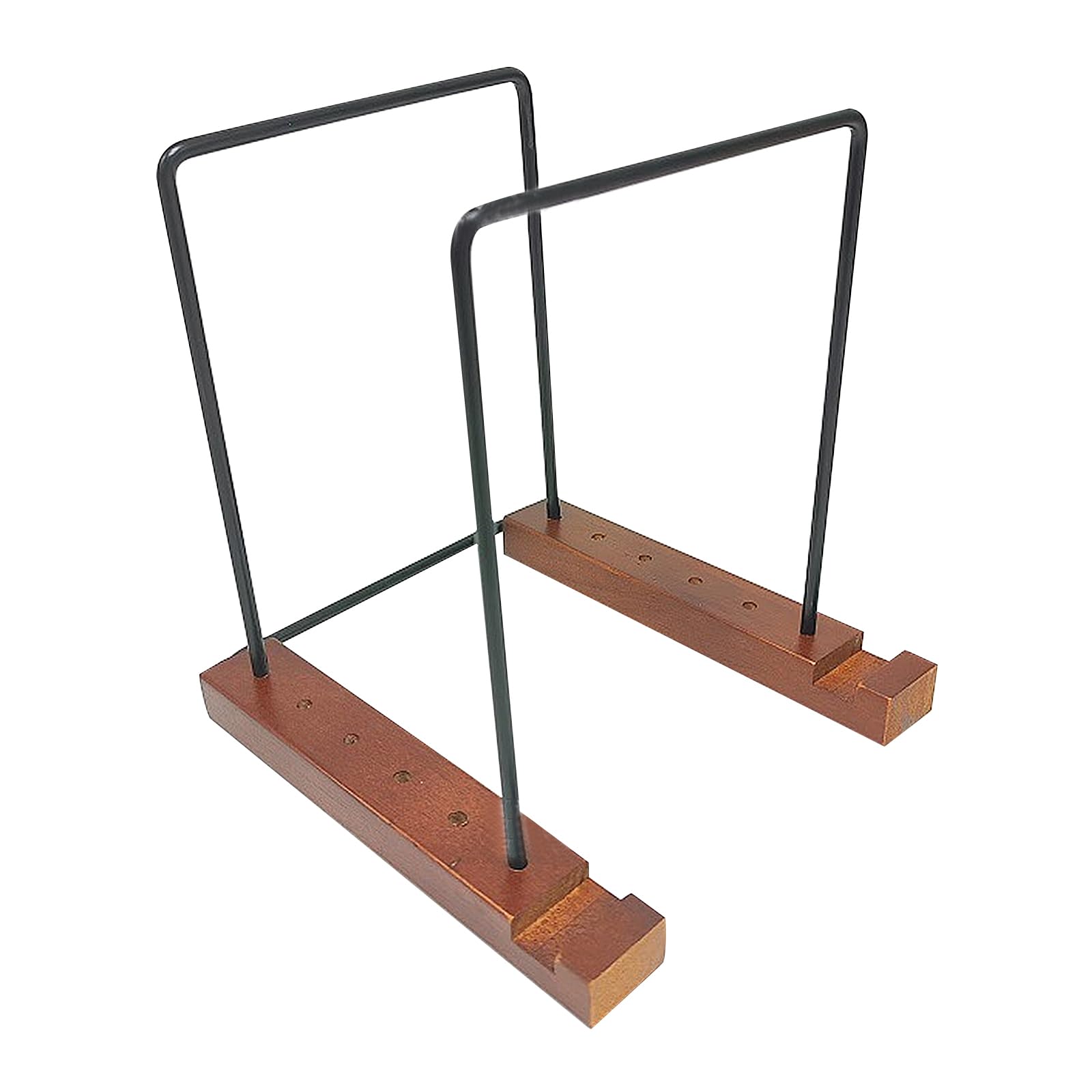 Btstil Vinyl Record Storage Holder, Display Up to 50 LP Albums DVDs CDs, Solid Wood Vinyl Holder lp Storage Box Shelf Stand, Record Dividers Stand Organize for Modern Home Office Desktop Decor (S)