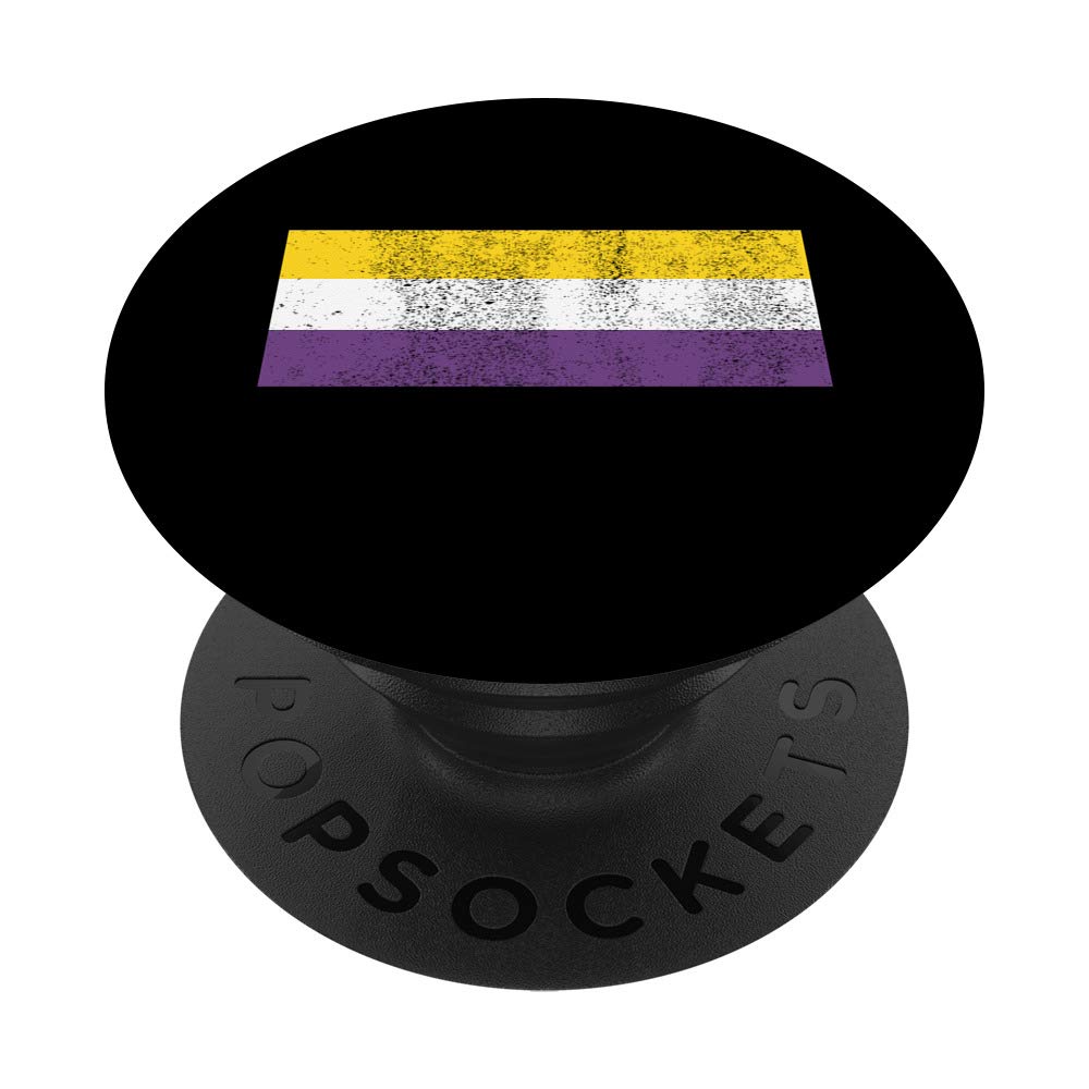 Intersexual Flag Gender Queer LGBTQIA Pride Gift PopSockets PopGrip: Swappable Grip for Phones & Tablets