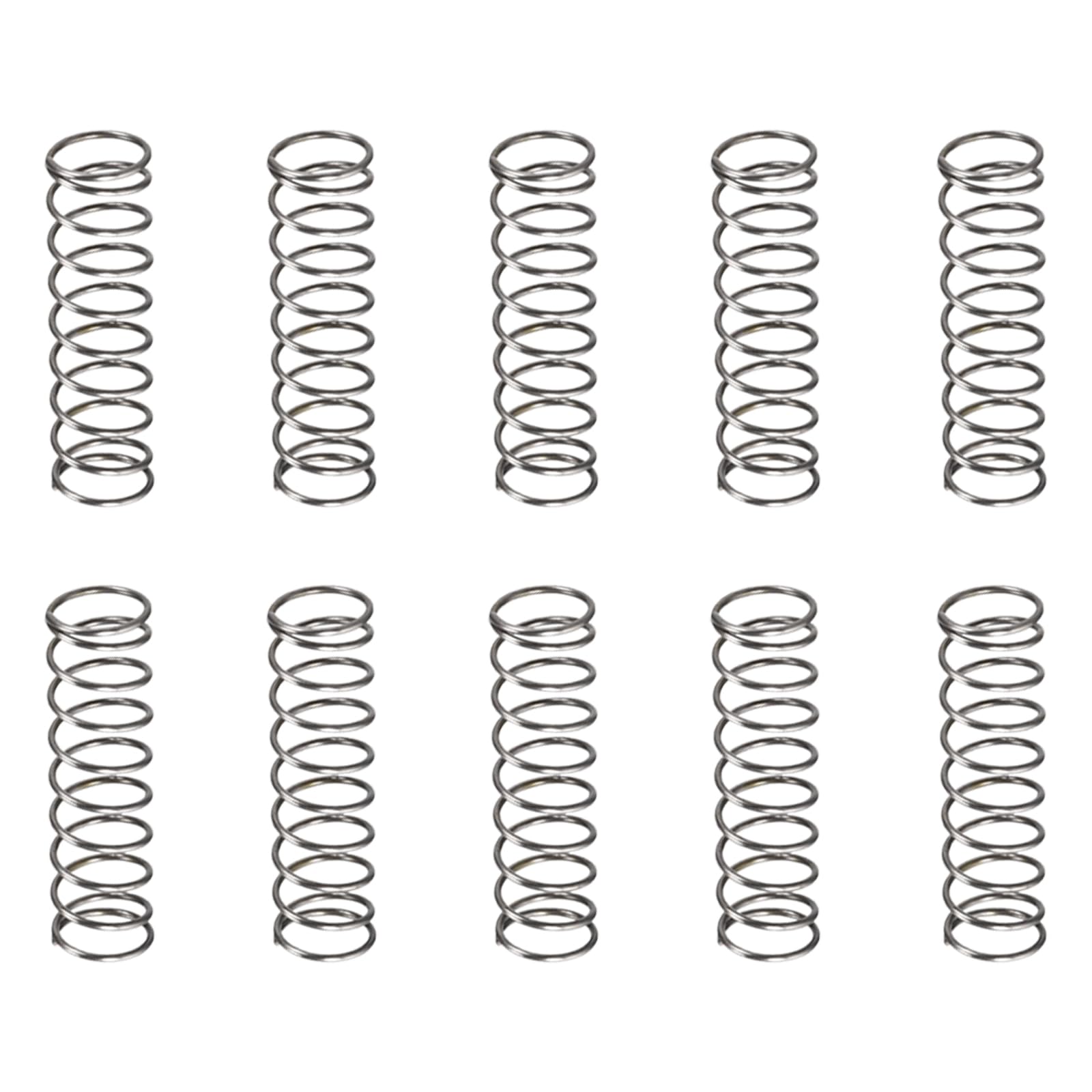 DTGN 0.8x10x35mm(DxODxL) Compression Spring - 20Pack - Good for Machinery - Spring Steel Extension Spring - Gray