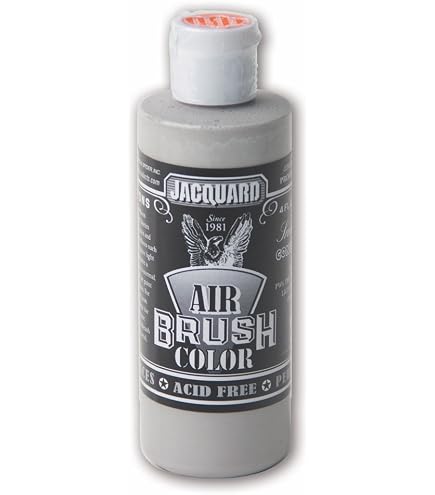 U.S. Art Supply Deep Black Opaque Airbrush Paint – 8 Oz, AB8001-8Z
