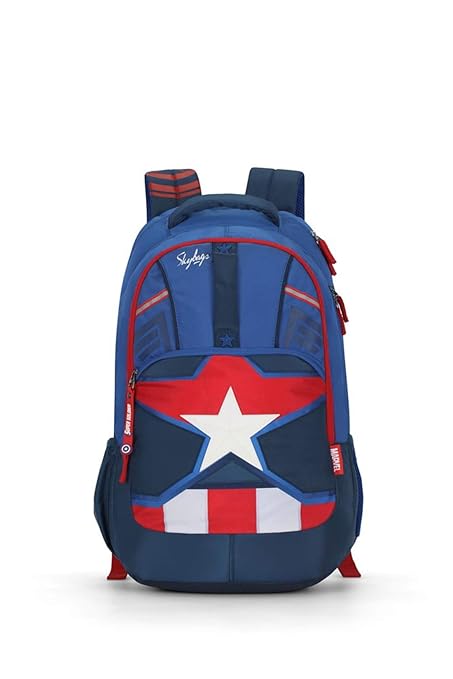 Skybags Marvel Extra 03 35 Ltrs Blue Casual Backpack (Marvel Extra 03)
