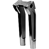 Goldfire Motorcycle Handlebar Risers, 6" Pullback Challenger Riser Extension Kit, 1'' Handle Bar Risers Fit for Harley Dyna, Sportster, Low Rider,Street bob (Black)