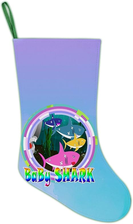 baby shark christmas stocking