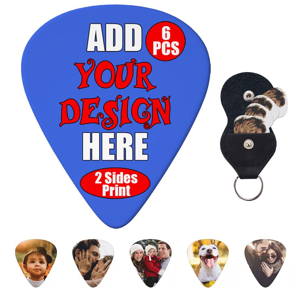 GRAXILON Personalized Guitar Picks 6-PCS Design