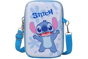 CNEISEJK Cute Stitch Crossbody Bag Ohana Stitch Angel Wallet with Lanyard Purse Coin Holder for Girls Women