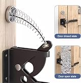 ADERTOS Self Locking Gate Gravity Latch Carbon Steel Auto Gate Latch view 5