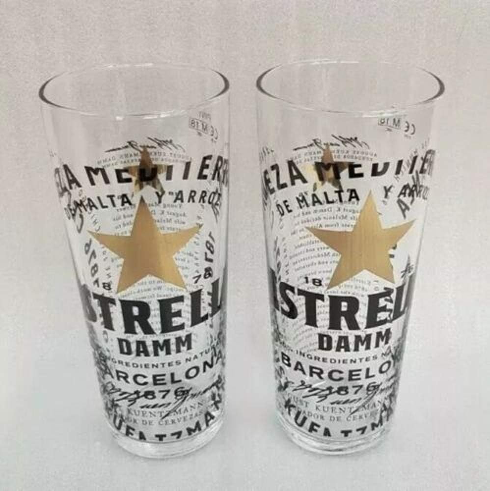Estrella Damm Pint Glasses CE 20OZ / 568ML (Set of 2)"Limited Release