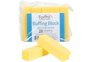 For Pro 240 Grit Buffing Block, Ultra Gold, 20 Count