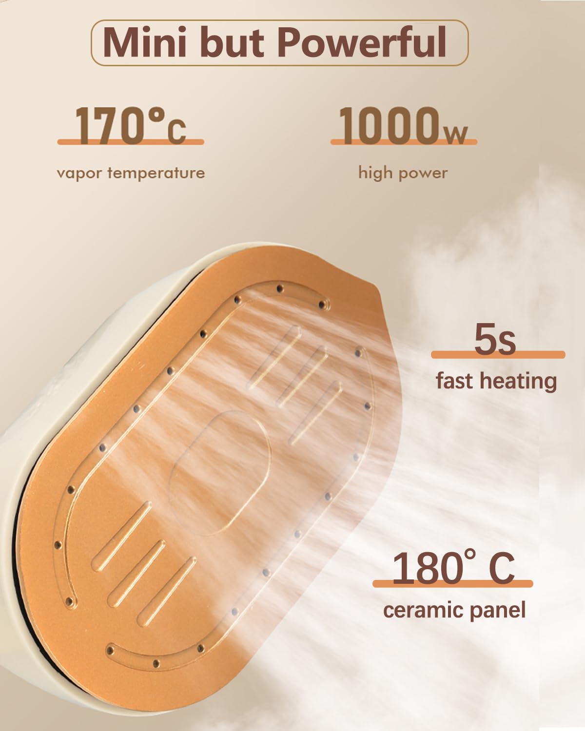 1000w mini steam iron