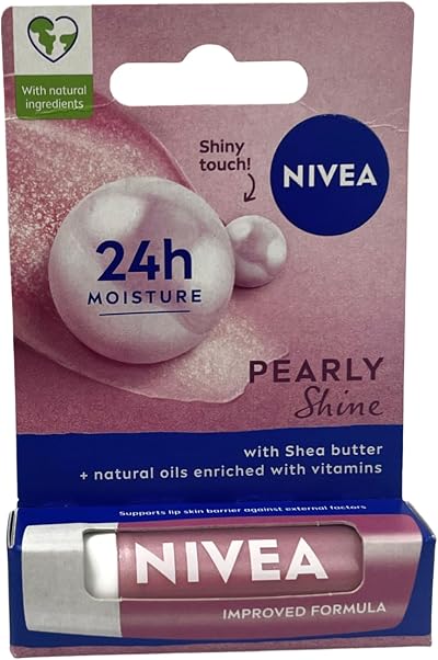 NIVEA Pearly Shine Caring Lip Balm 4.8g Hydrating Shimmer