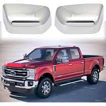 KARPAL Top Half Chrome Tow Mirror Covers For 2017-2023 Ford F250 F350 Super Duty