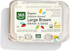 365 by Whole Foods Market Organic Large Brown Grade A Eggs 6 Count, 6 CT