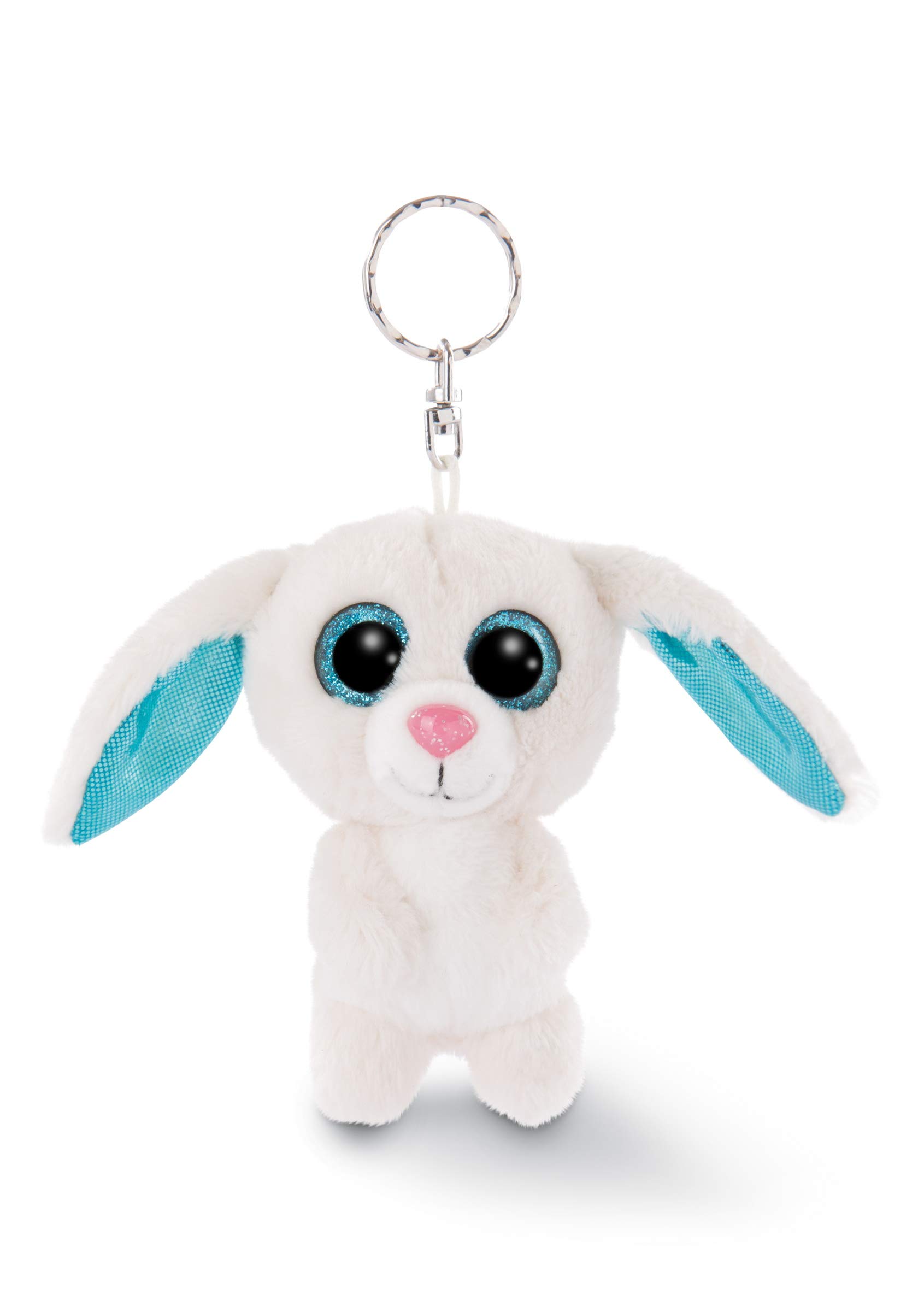 NICI GLUBSCHIS cuddly soft toy Rabbit Wolli-Dot with keyring, sweet keeholder, 9cm