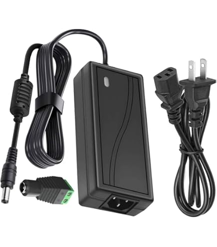 HOUHUI 12V 6A Power Supply 2-Pack - 72W AC/DC Adapter With 5.5x2.1mm Plug For LED Strips & Cameras