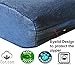 Dogbed4less XXL Orthopedic Extreme Comfort Memory Foam Dog Beds for Large Dog, Internal Waterproof Lining and External Machine Washable Denim Cover, 55X37 Pillow, Blue