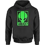 Expression Tees Alien Head Storm Area 51unisex Adult Hoodie