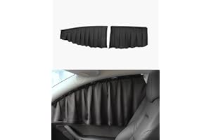 TPARTS Side Window Sun Shade for Tesla Model Y Model 3 Privacy Curtain Blinds (Model 3 Blackout Drapes Set of 4)