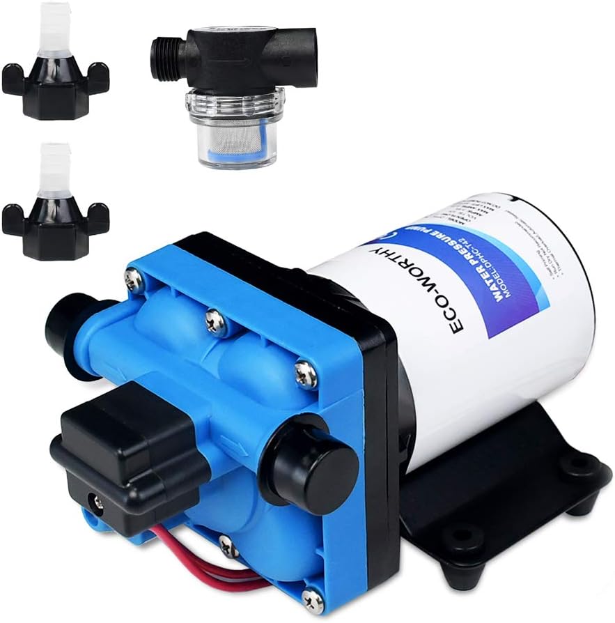 55 PSI Drukpomp Seaflo 42-serie Membraanpomp 12V – 3.0 GPM, 55 PSI Met Bypass | Voor Camper, Boot En Industriële Toepassingen 12 Volt Membraanpomp Voor Boot