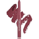Mirabella - Velvet Matte Lip Crayon, Retractable Highly-Pigmented 2-in-1 Makeup, Long-Lasting Hydrating Lipstick Crayon + Lip Liner, Moisturizing Cream-to-Matte Lipcare Formula, Forever