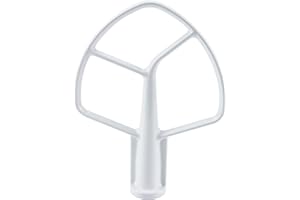 Kitchen Mixer Aid Paddle Replacement-K5AB Coated Flat Beater/Kitchen Attachments for Stand Mixer Compatible for 5-Qt Bowl-Lift Stand Mixers by Sikawai