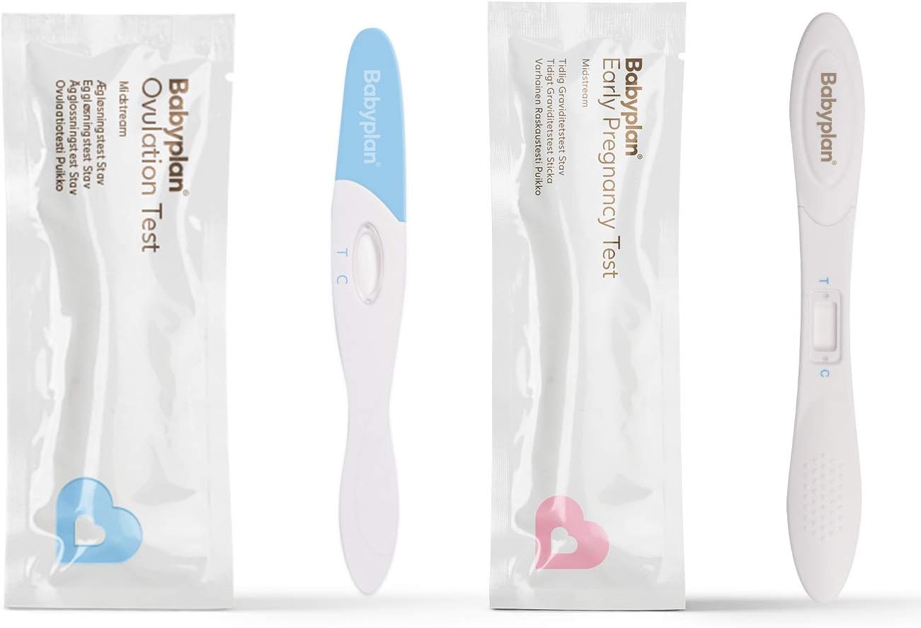 14 Ovulation Tests and 3 Early Pregnancy Midstream Tests (10 miu - tests up to 6 days earlier) Full Ovulation Kit to Start Baby Planning