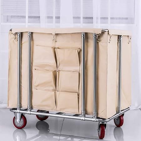 WGE Carro de salón de Belleza Hotel Carro Clasificador de Lavandería